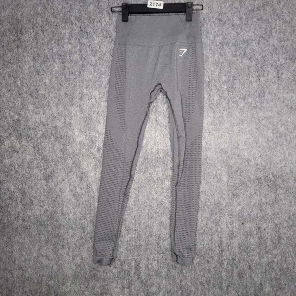 Gymshark Vital Seamless‎ Legging Women Compression High Waist Shaping Grey XS